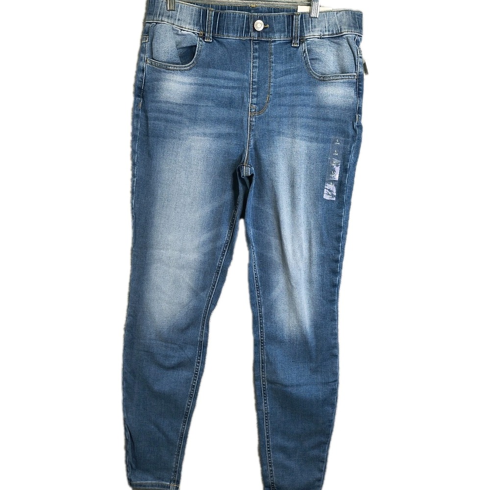 Maurices Super High Rise Jegging Denim Flex Skinny Jeans L Long NWT